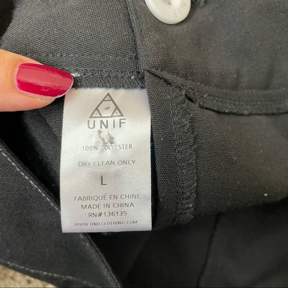 UNIF Black Wrap Mini Skirt - Picture 4 of 8